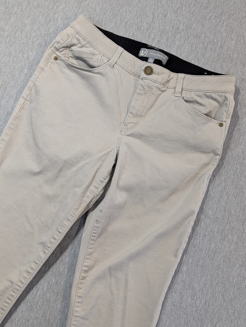 Wit & Wisdom Skinny Pants Women's 6 Cream